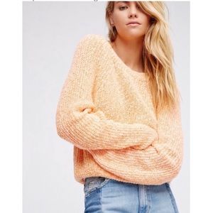 Free People Peach Sweater